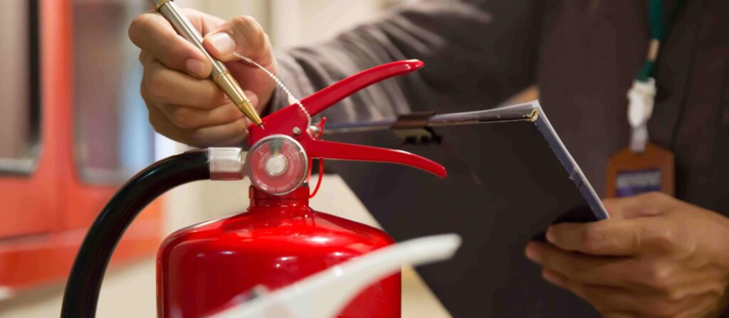 Fire extinguisher inspection